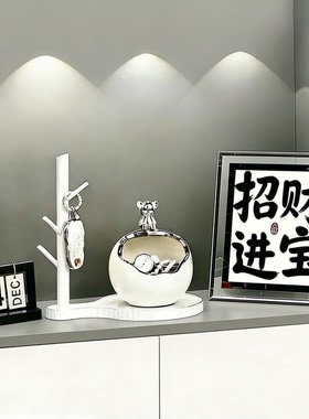2026新款钥匙收纳玄关装饰摆件入户门口鞋柜客厅家居乔迁新居礼品