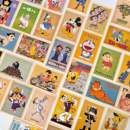 ins复古卡通明信片冰箱贴装 扮8090动画片儿时回忆 饰照片墙卡片装