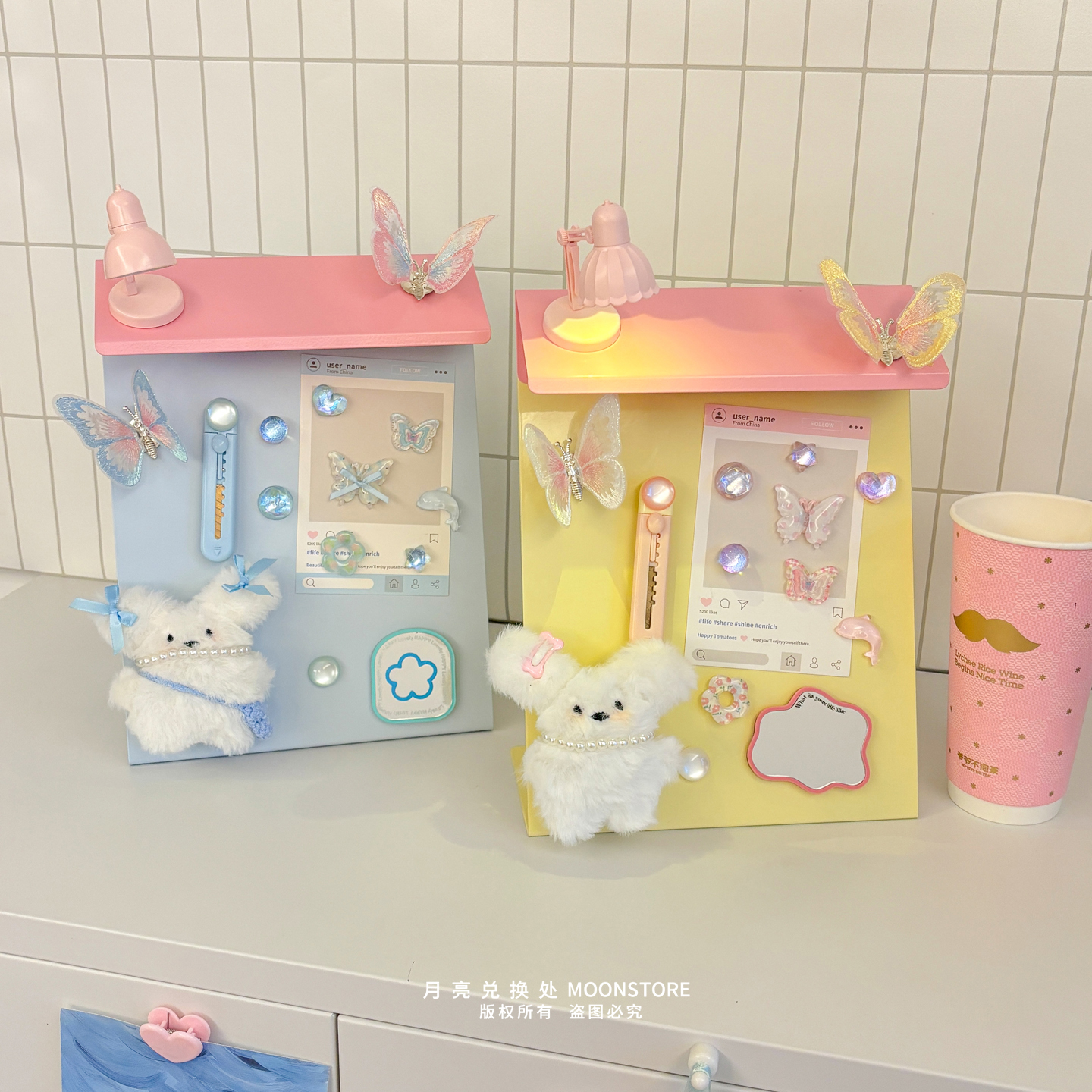 ins磁吸展示板桌面留言板冰箱贴