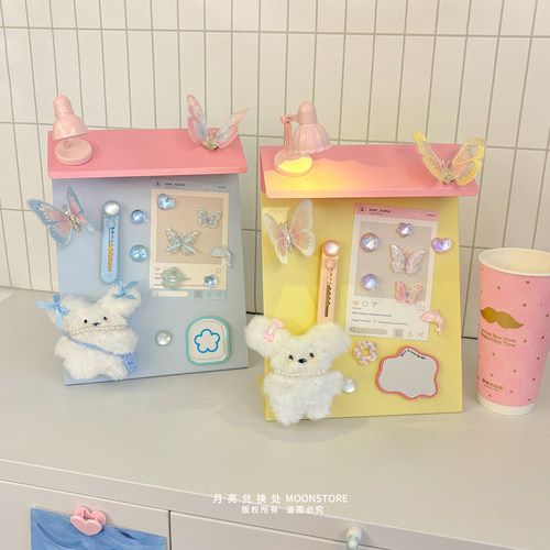 ins磁吸展示板桌面留言板冰箱贴