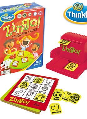 thinkfun眼明手快桌游zingo英语单词字母拼词游戏儿童益智玩具