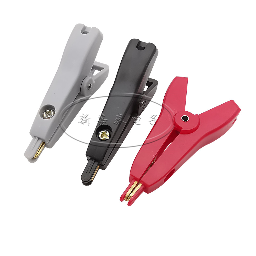 纯铜镀金开尔文夹鳄鱼夹平口夹