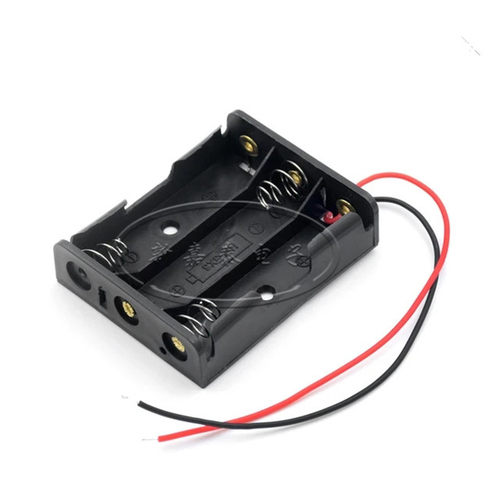 串联带线电池盒5号3节并排没盖