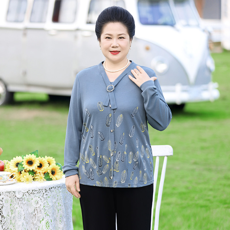 速发中年胖妈妈冬装衣贵上高码中老年装妈妈装秋款长袖套装