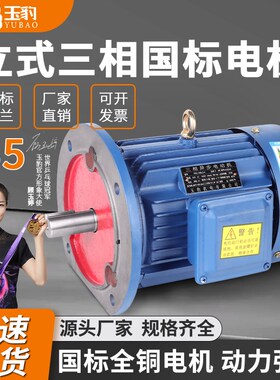 速发立式三相异步电动机0./57/.1/1.5/2.2//415.5/7.5KW80v全铜