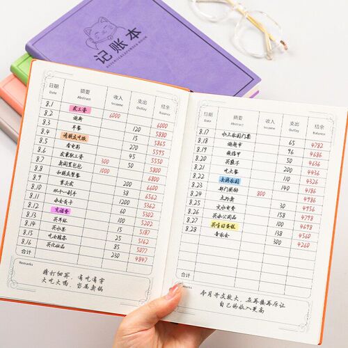 速发记账本生活日常开支明细账册现金理财本公司财务会计流水账本