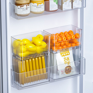 速发冰箱侧门收纳盒厨内整理葱花姜蒜鸡蛋保鲜神器塑料置侧房物架