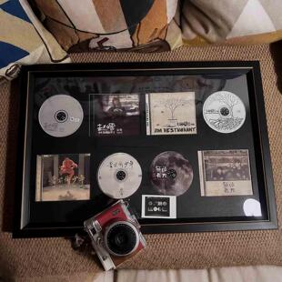 CD展示框明星专辑收纳相框立体收纳挂墙展示相框送朋友创意礼物