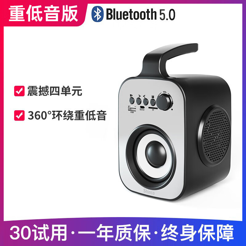 新科L1蓝牙音箱户外大音量家用小型音响重低音炮店铺重低炮手提