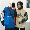 Lazy winter Korean Edition Fashionable men and women lovers bF Socket sweater Sweater solar system Retro CHIC Sweaters