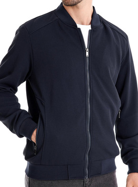 2024Men's autumn stand collar casual jacket秋男立领休闲外套