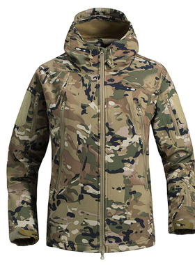 Autumn men's outdoor waterproof fleece jacket 男士抓绒冲锋衣