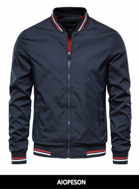 Spring and Autumn Leisure Fashion Trend Jacket男士纯色款夹克