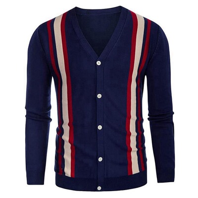 2023春秋长袖针织衫针织休闲V领