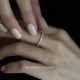 洗手不用摘 925纯银戒指女精致极简素圈轻奢高级感满钻排钻细指环