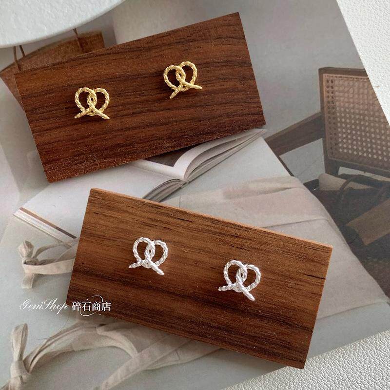 通勤可戴925银碱水包纯银耳钉