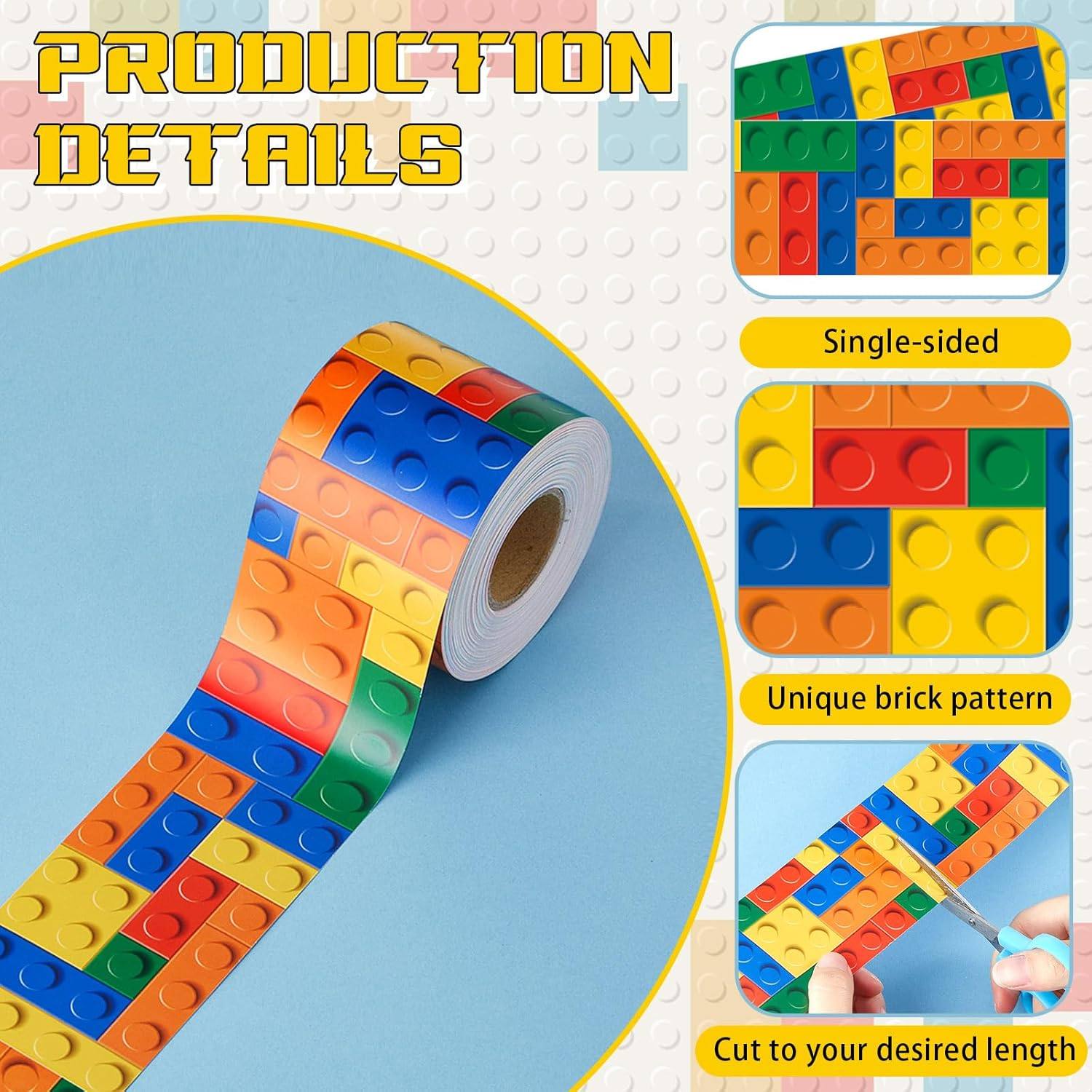 ins仿积木平面边框墙面柜子美化装饰贴纸造景diy自粘踢脚线地脚线,家居饰品,软装墙贴,淘宝优惠券,粉丝福利购,淘宝优惠卷