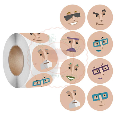 MBTI16型人格装饰搞怪手账封口贴