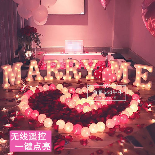 情人节生日表白led后备箱装饰灯