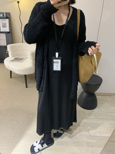 垂坠感巨好复古春季亮色系针织开衫薄款毛衣防晒衣女装宽松大版