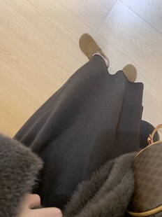 复古重工加厚针织半身裙直筒裙秋冬新品打底裙子女装长裙中长款