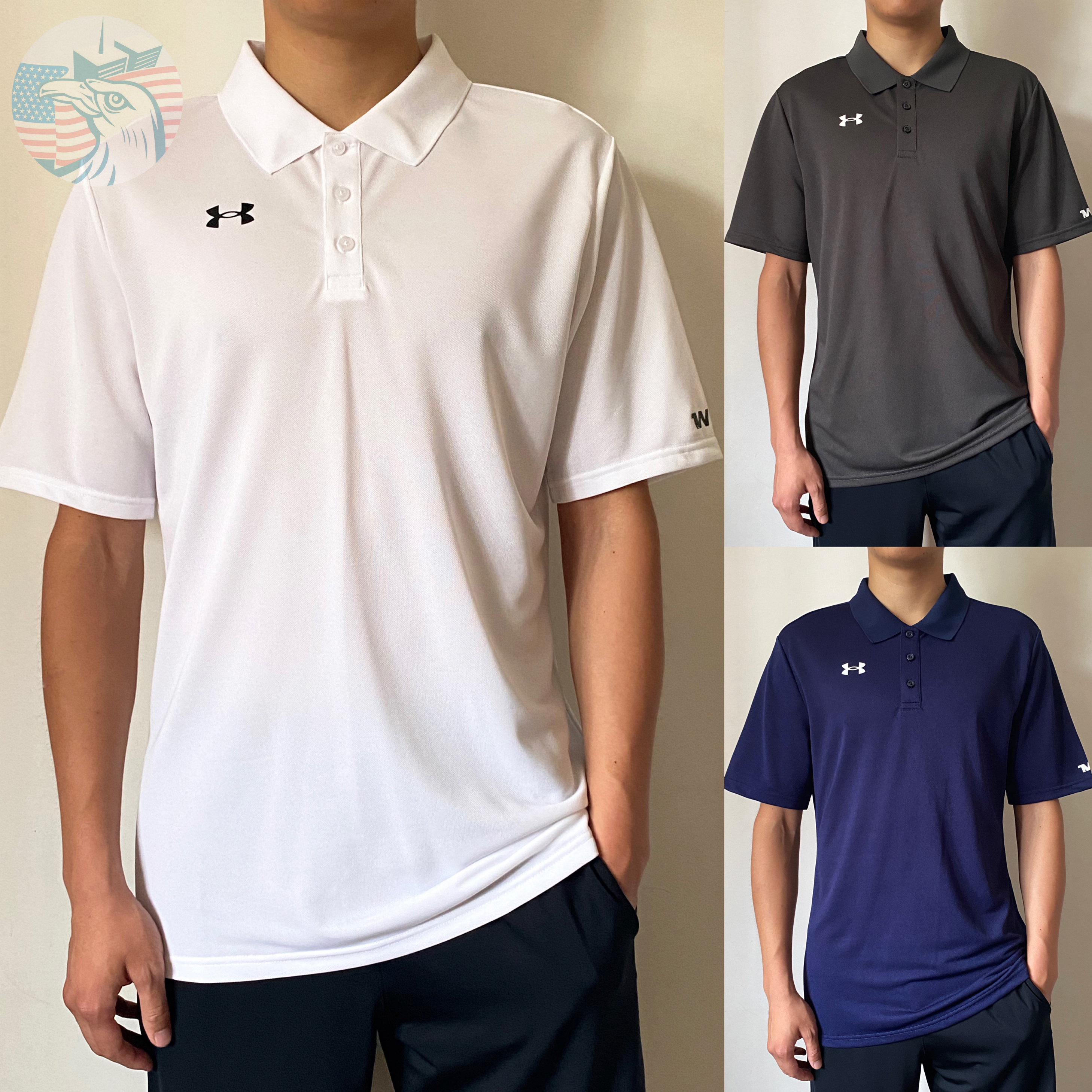 安德玛男士POLO衫轻薄速干不闷汗