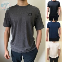 Under armour, спортивная футболка с коротким рукавом для спортзала, (в наличии на складе), оверсайз