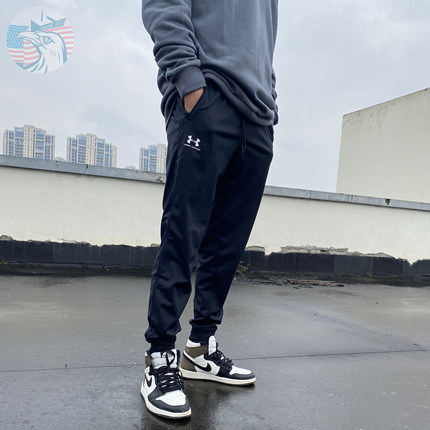 现货安德玛UA coldgear男子秋冬速干保暖长裤收脚裤运动裤1290261