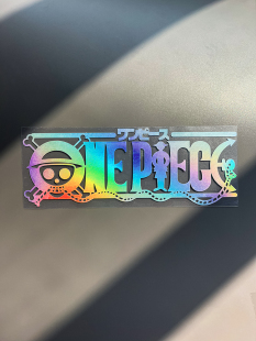 海贼王LOGO车贴 卡通动漫侧门拉花备胎罩贴纸机盖贴车门汽车贴纸