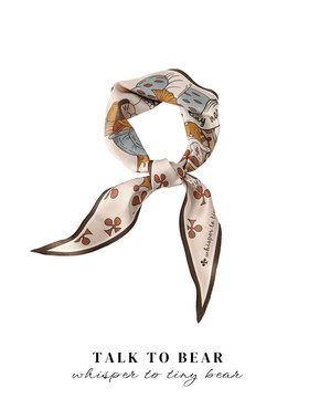 扑克|复古卡其老钱twill绑包发带双面真丝菱形三角送礼高端小丝巾