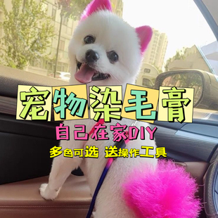 宠物染毛剂动物染毛膏狗狗专用染色剂持久性贵宾犬比熊泰迪染毛膏