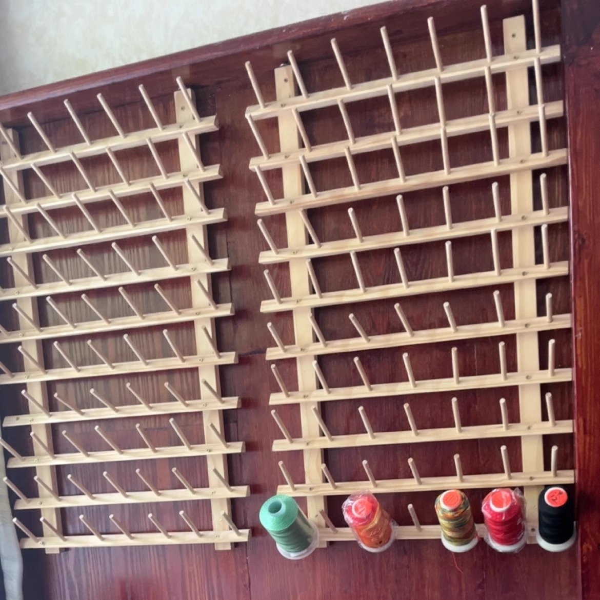 宝塔线实木收纳架缝纫线架串珠绳玉线麻线麻绳手链线水晶线缝衣线