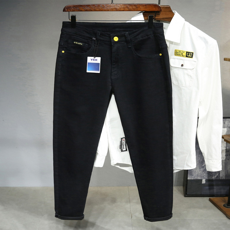 冬季新款不掉色长裤子高弹力显瘦