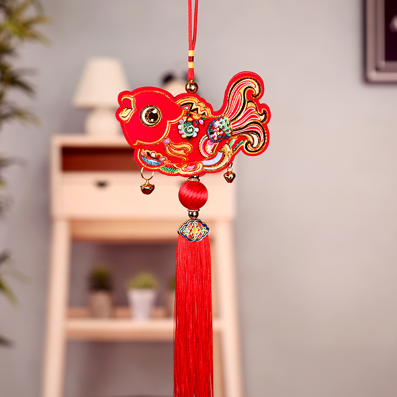 特色礼品中国结婚庆福字壁挂饰家居装饰喜庆用品客厅对联新款挂件