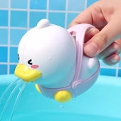 婴儿宝宝洗澡玩具幼儿园男女孩喷水花洒小黄鸭子儿童戏水洒水壶