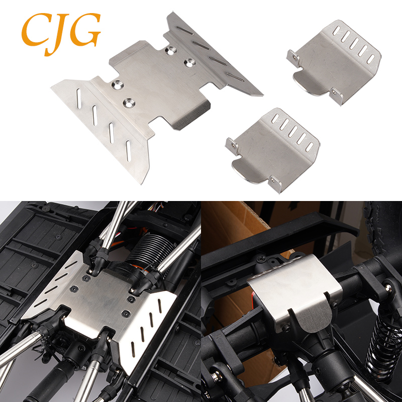 1/6仿真遥控玩具车Axial SCX6 AXI05000不锈钢车桥桥蛋 底盘护板