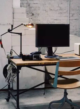 O.C 复古工业风台灯中古长臂美式家用桌面阅读老式vintage床头灯