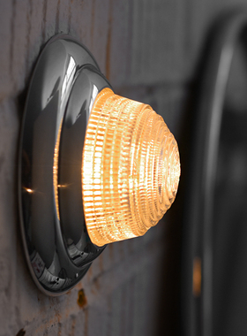 中古仓工业风户外门头点光源地灯壁灯室外走廊极简墙灯复古防水