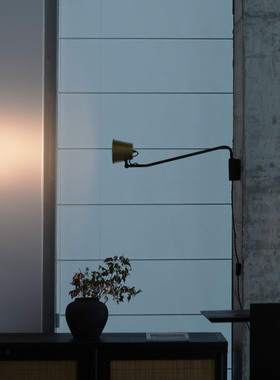 中古仓民宿侘寂客厅卧室艺术床头办公室极简做旧护眼氛围壁灯