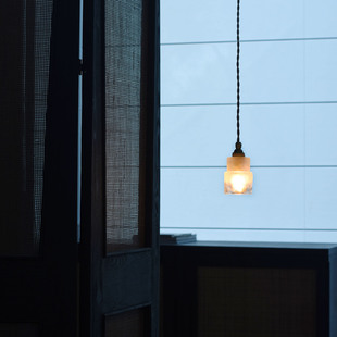 中古仓mooore床头吊灯卧室餐厅复古日式 单头玻璃简约吧台侘寂过道