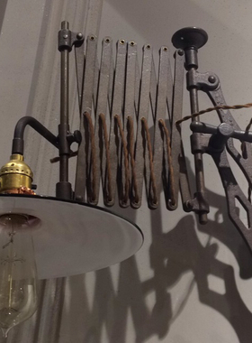 mooore美式古董复古工业风伸缩长臂老式中古民宿造型室内客厅壁灯