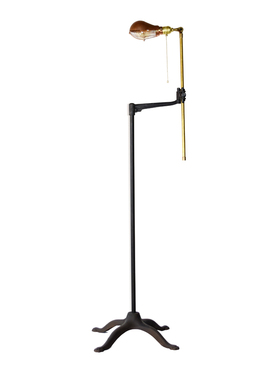 工业风LOFT美式复古黄铜长臂创意做旧床头中古客厅落地灯立式设计