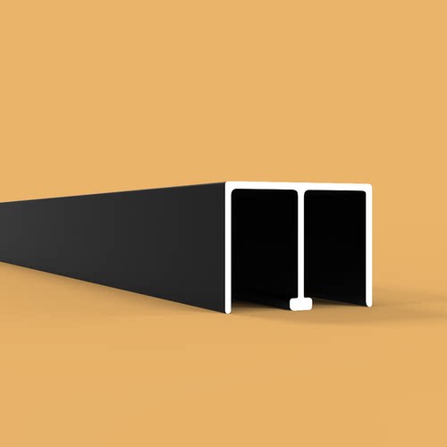 新款四色玻璃轨道山字型移门玻璃滑道无框门展示柜双滑槽推拉轨道