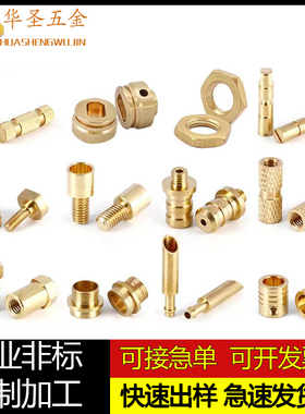 铜非标铜定制走心机加工 铜件加工 五金加工 CNC数控车铣复合加工