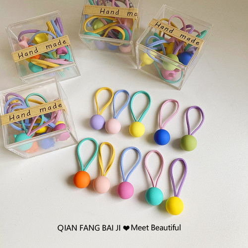 包邮10根盒装儿童不伤发扎头绳