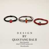 精致可爱水果发绳甜美网红头绳韩国清新少女手绳发饰手链两用皮筋