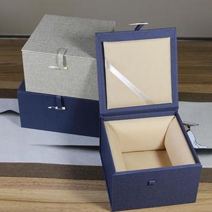 建盏空盒碗盒砚台盒壶承相框古玩瓷器茶叶罐挂盘方形礼品礼物盒