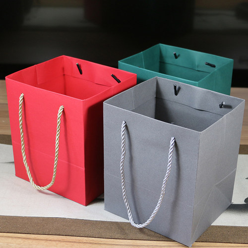 彩色卡纸手提袋拎袋免费刻字