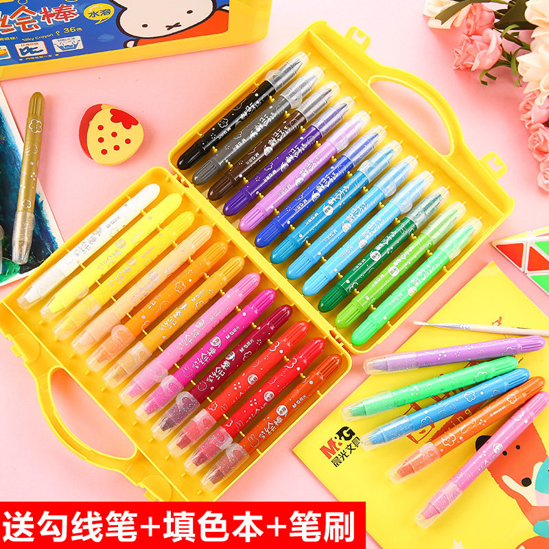 晨光炫彩棒油画棒24/36/48色旋转蜡笔彩绘棒人体彩绘彩笔水溶性儿童丝滑可水洗宝宝画笔批发在类目 电子词典/电纸书/文化用品, 画具/画材/书法用品, 蜡笔中 - 来自Buy2taobao.com提供专业的淘宝代购服务