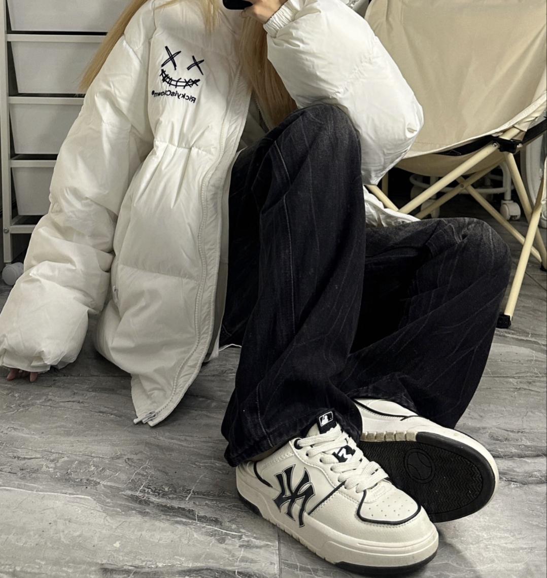 正品MLB百搭增高学长鞋